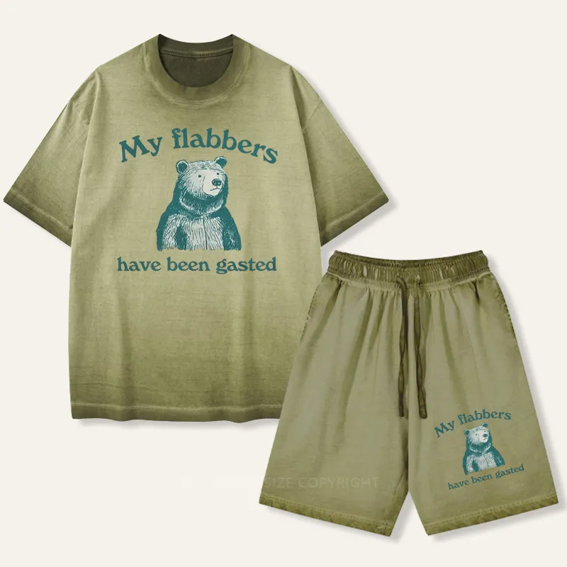 Vintage My Flabbers Have Been Gasted Gradient Washed Suit