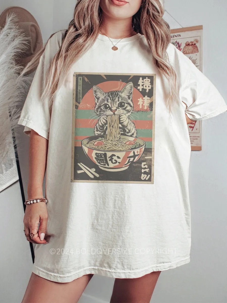 Vintage Ramen Cat Tee