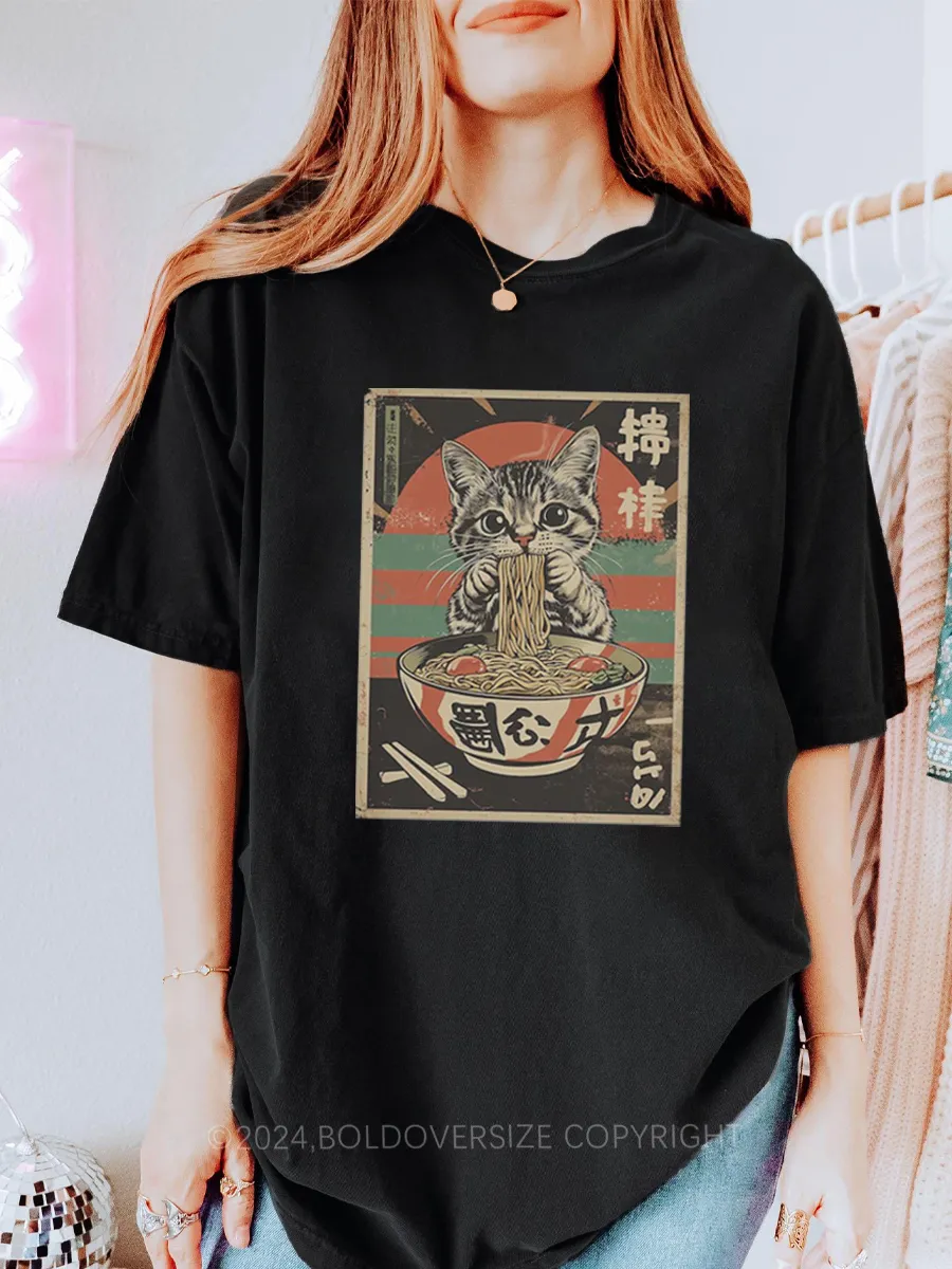 Vintage Ramen Cat Tee
