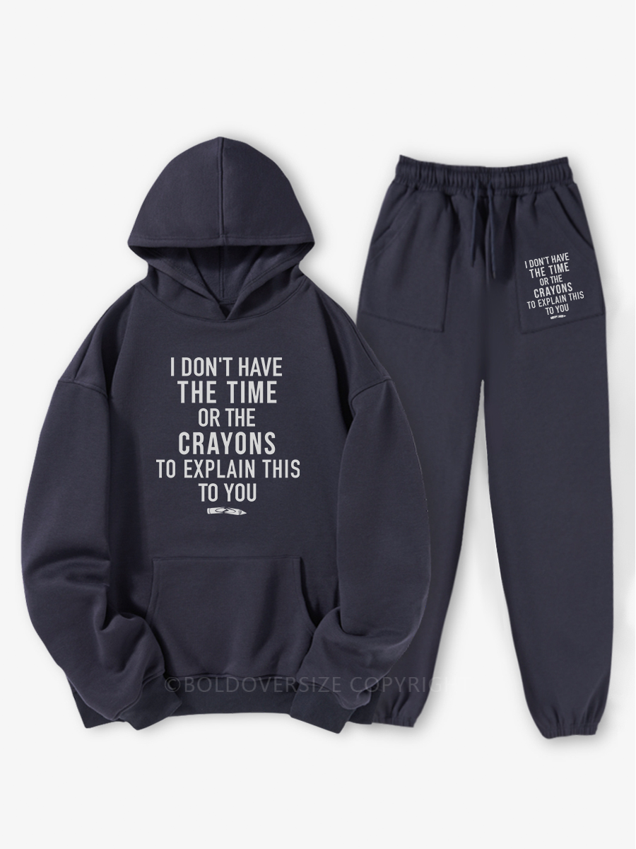 Vintage Time To Explain This To You Hoodie Suit