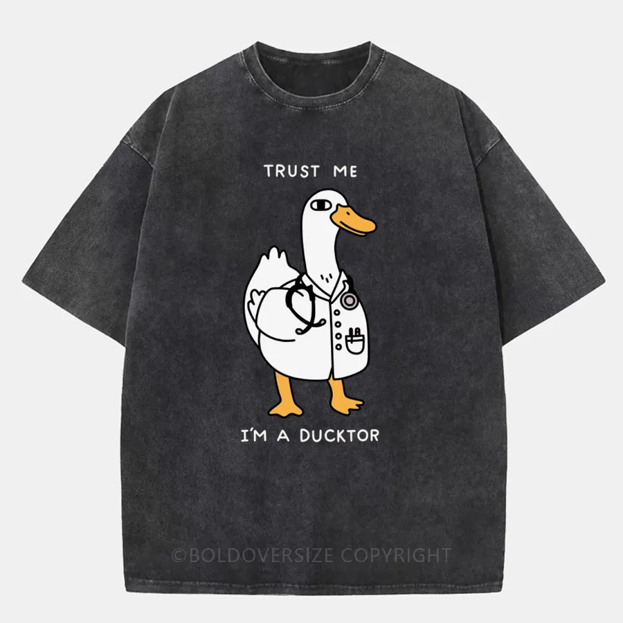 Vintage I'M A Ducktor Washed T-Shirt