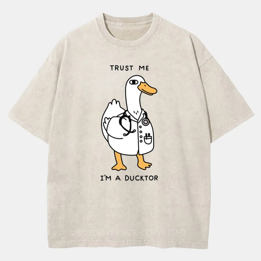 Vintage I'M A Ducktor Washed T-Shirt