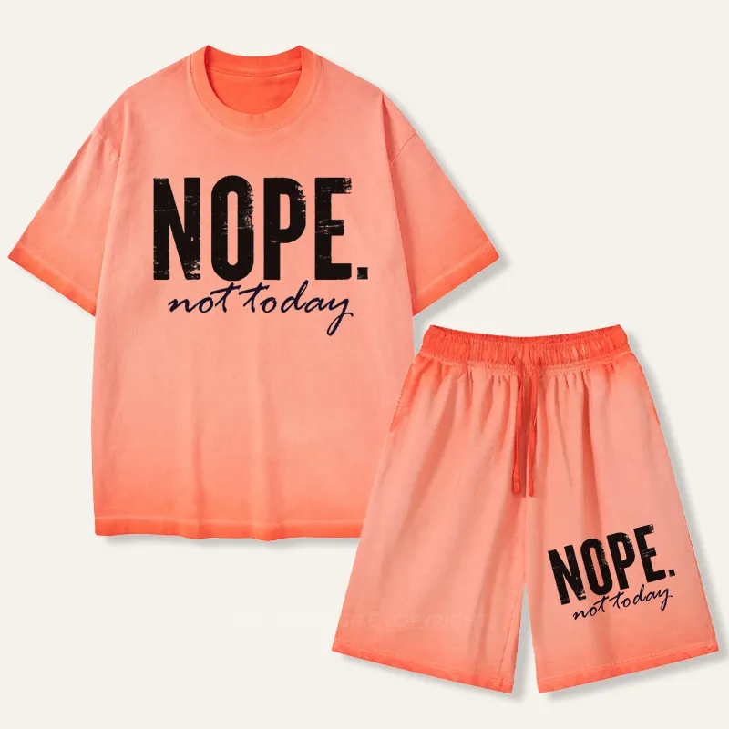 Vintage Nope. Not Today Gradient Washed Suit