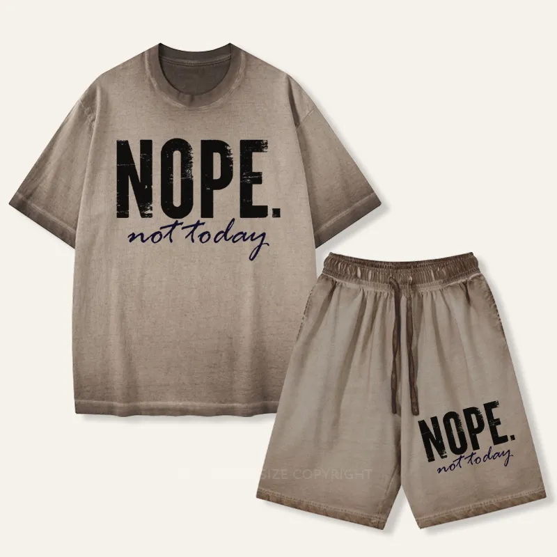 Vintage Nope. Not Today Gradient Washed Suit
