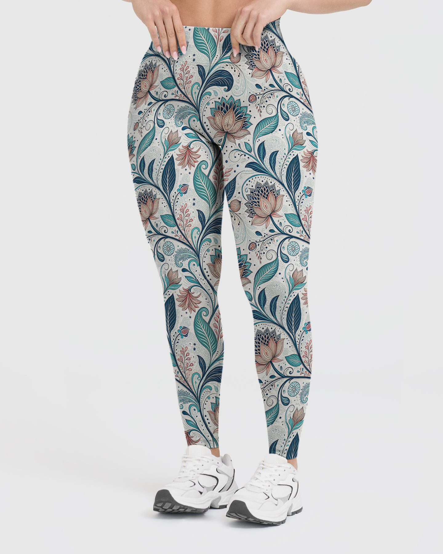 Vintage Ornate Floral Leggings