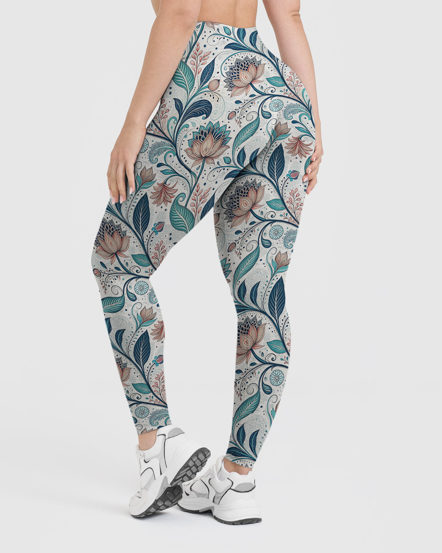 Vintage Ornate Floral Leggings