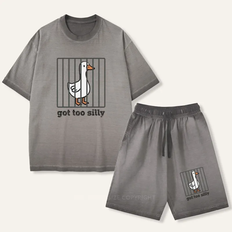 Vintage Goose Funny Gradient Washed Suit