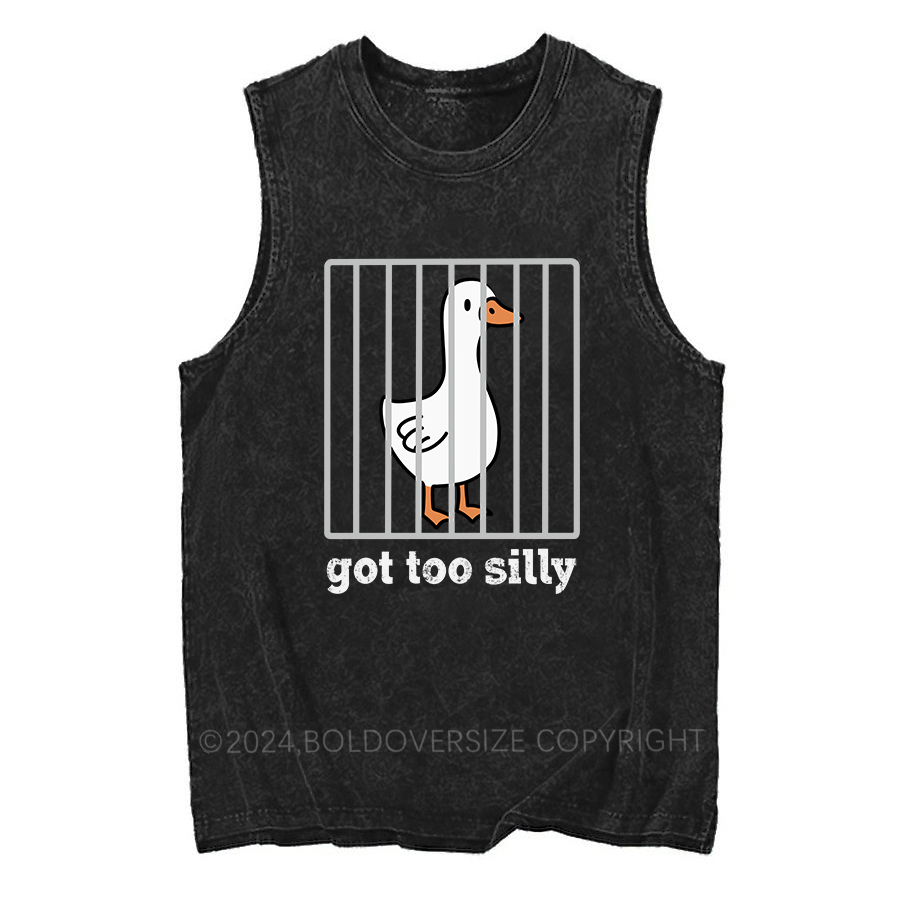 Vintage Goose Funny Washed Tank