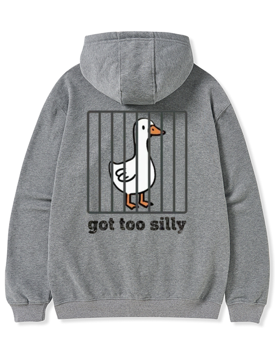 Vintage Goose Funny Tee Zip Hoodie