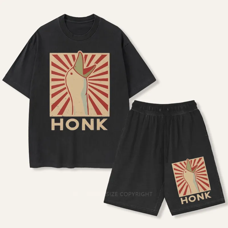 Vintage Honk Goose Gradient Washed Suit