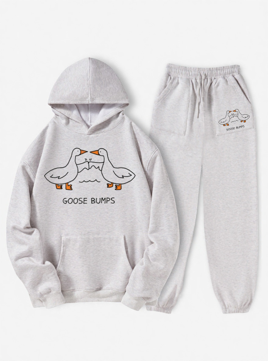 Vintage Goose Bumps Tee Fleece Hoodie Suit