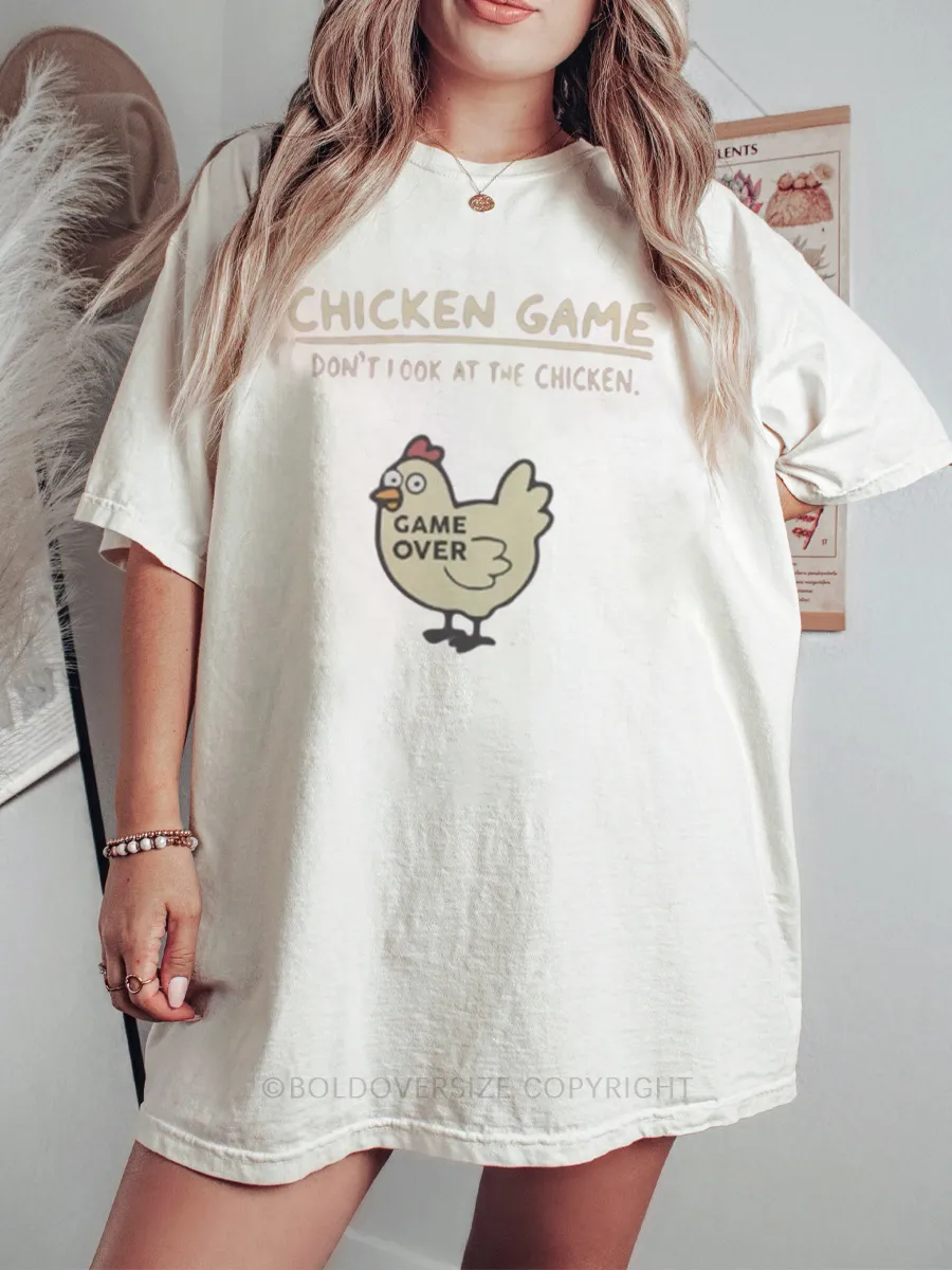 Vintage Dont Look At The Chicken Tee