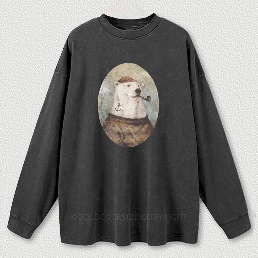 Vintage Onto The Shore Washed Long Sleeve Shirt