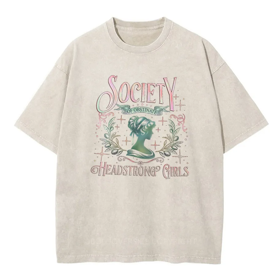 Vintage Society Of Obstinate Headstrong Girls T-Shirt