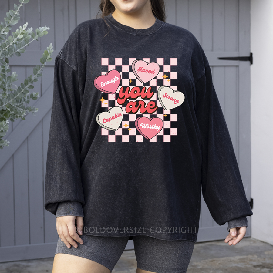 Vintage Cute Teacher Washed Long Sleeve Shirt