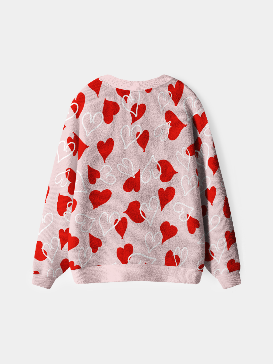 Vintage Cupid is Stupid Skull  Cardigan Sweaters
