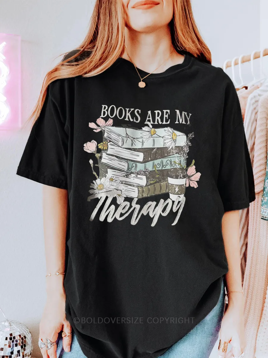Vintage Books Are My Therapy Tee