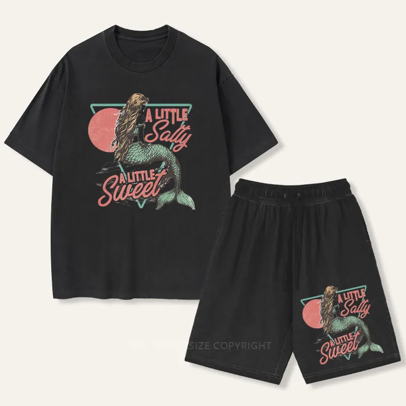 Vintage A Little Salty A Little Sweet Gradient Washed Suit