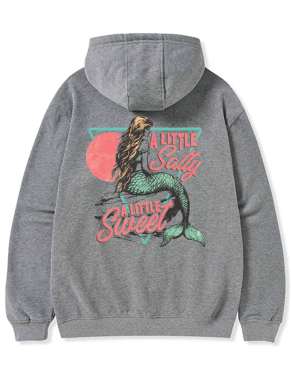 Vintage A Little Salty A Little Sweet Zip Hoodie
