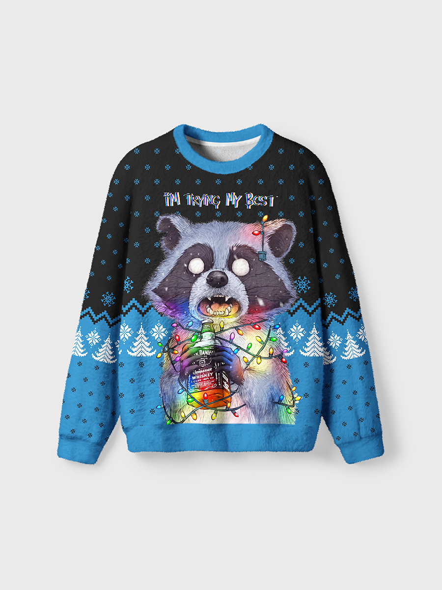 Vintage I'm Trying My Best Ugly Sweater