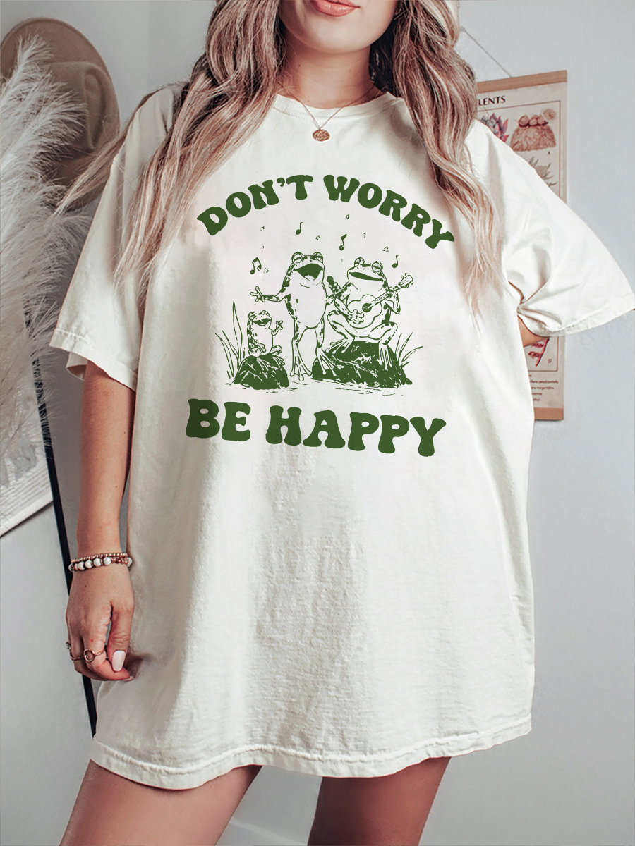 Vintage Don'T Worry Be Happy T-Shirt