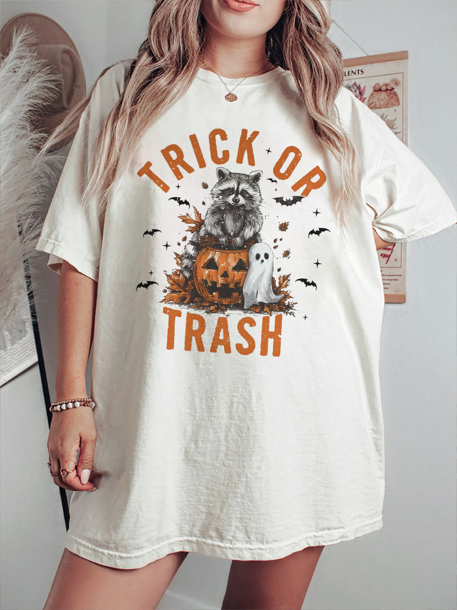 Vintage Trick Or Trash Halloween T-Shirt