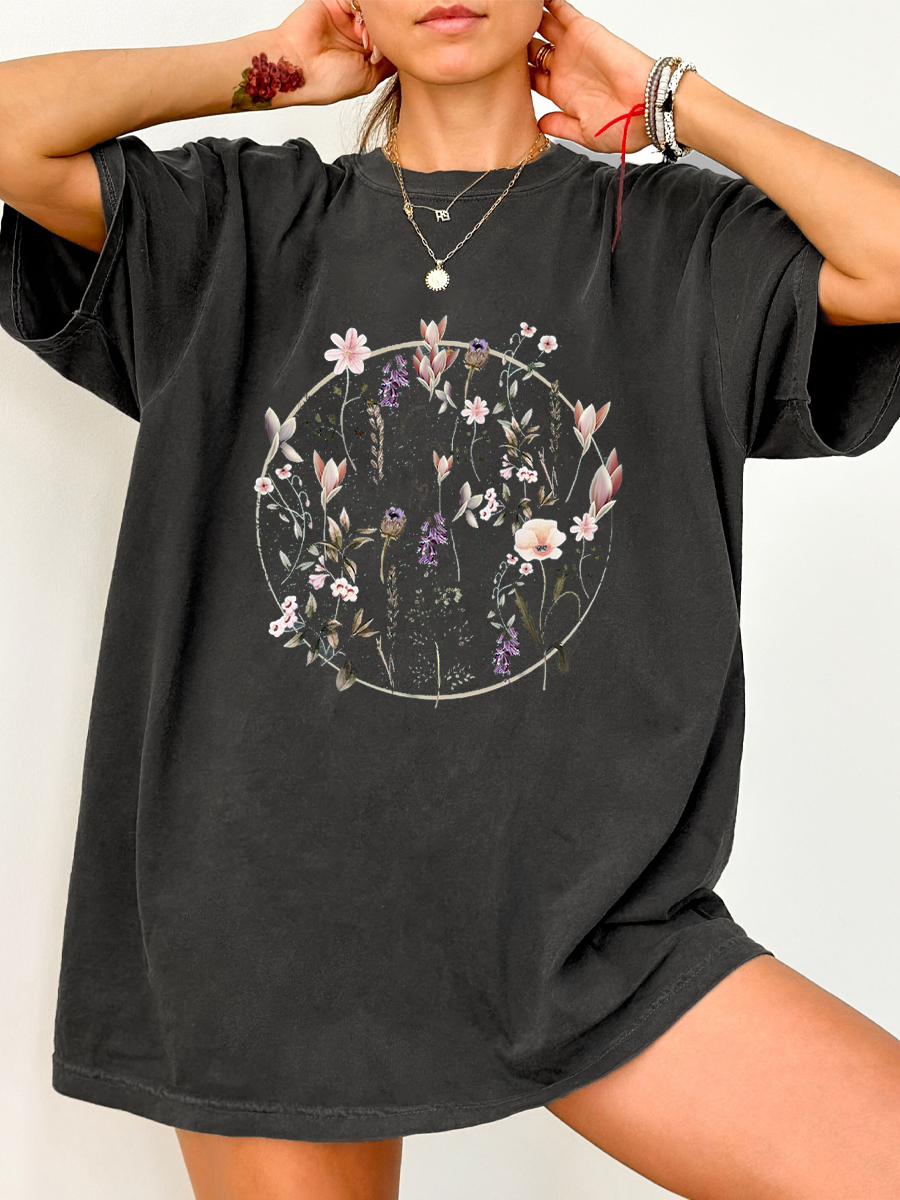 Vintage Wild Flower Washed T-Shirt