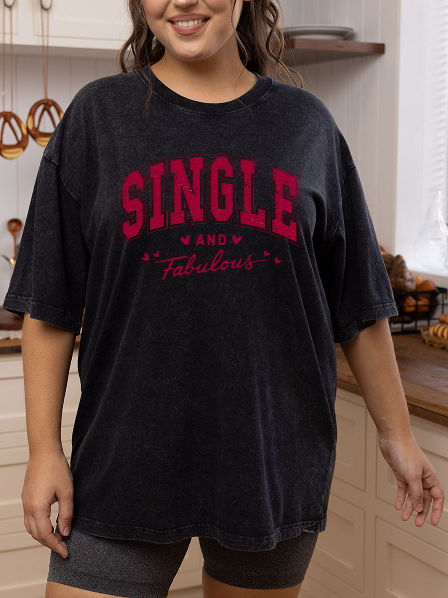 VintageSingle And Fabulous Washed T-Shirt