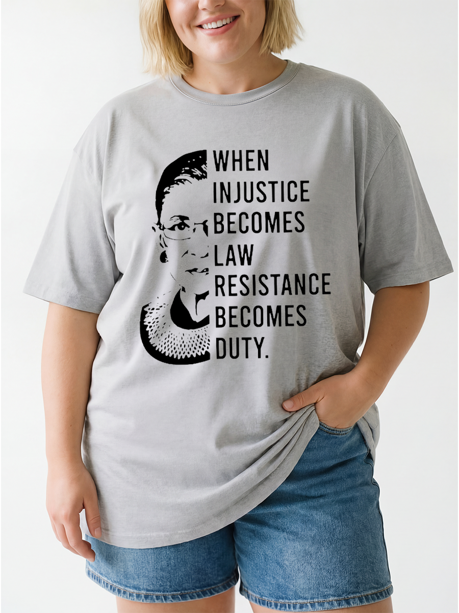 Vintage Girl Power Oversize Graphic Tee