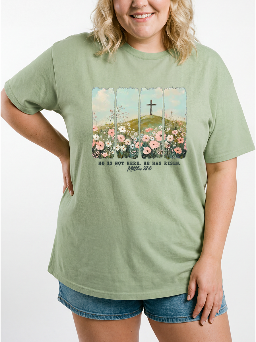 Vintage Jesus Easter Oversize Graphic Tee