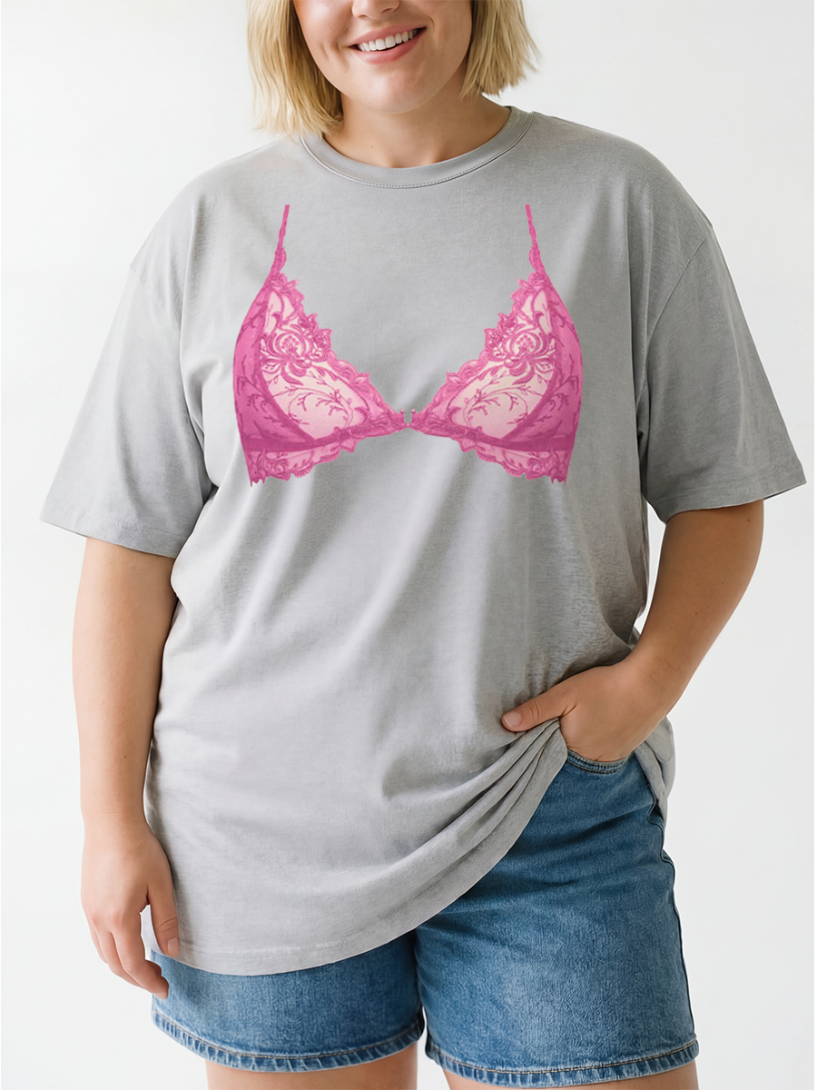 Vintage Funny And Sassy Lingerie Oversize Graphic Tee