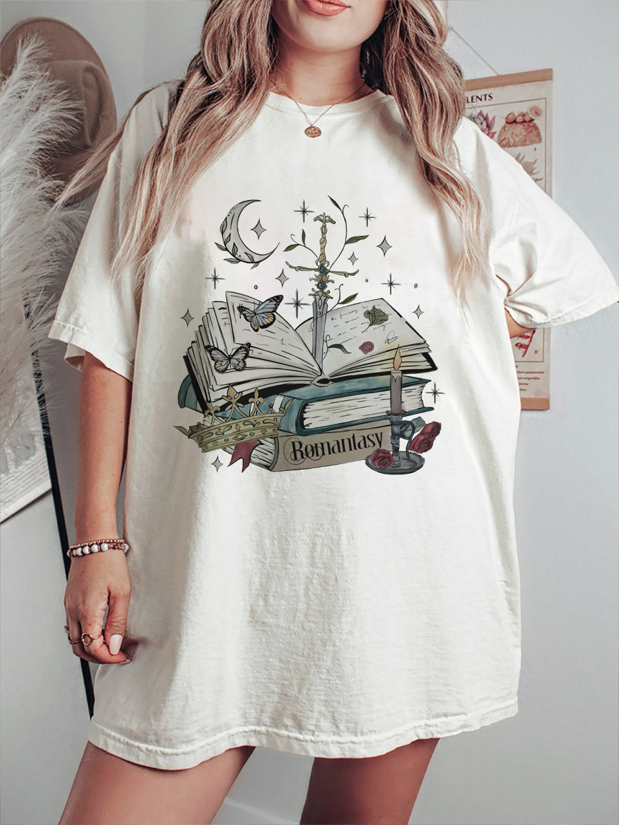 Vintage Bookish Reading Tee