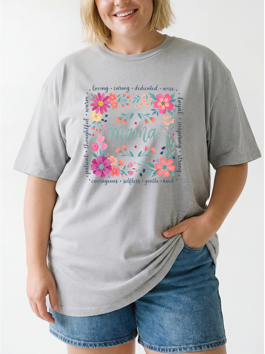 Vintage Inspirational Mom Oversize Graphic Tee