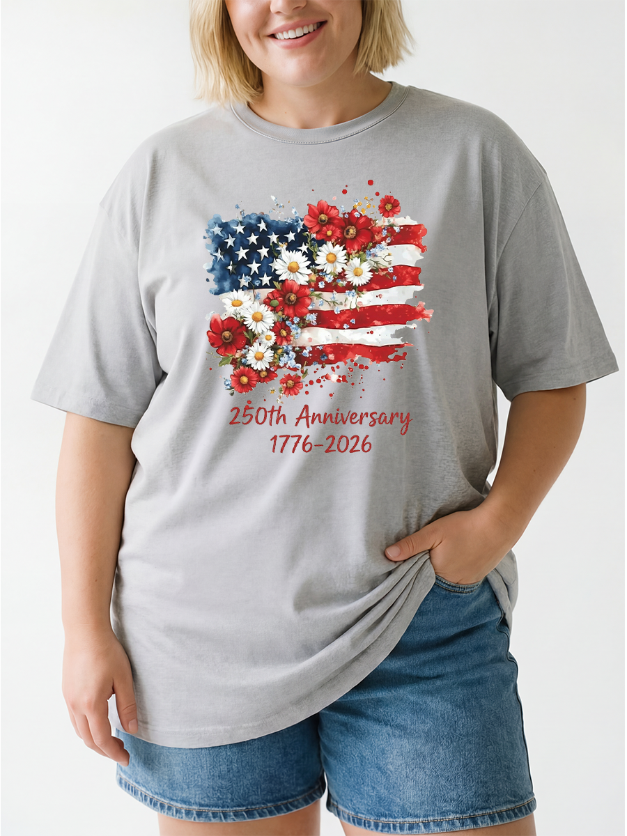 Vintage 250th America Oversize Graphic Tee