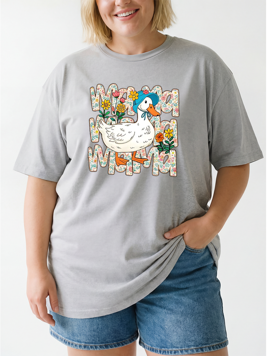 Vintage Mama Goose Oversize Graphic Tee