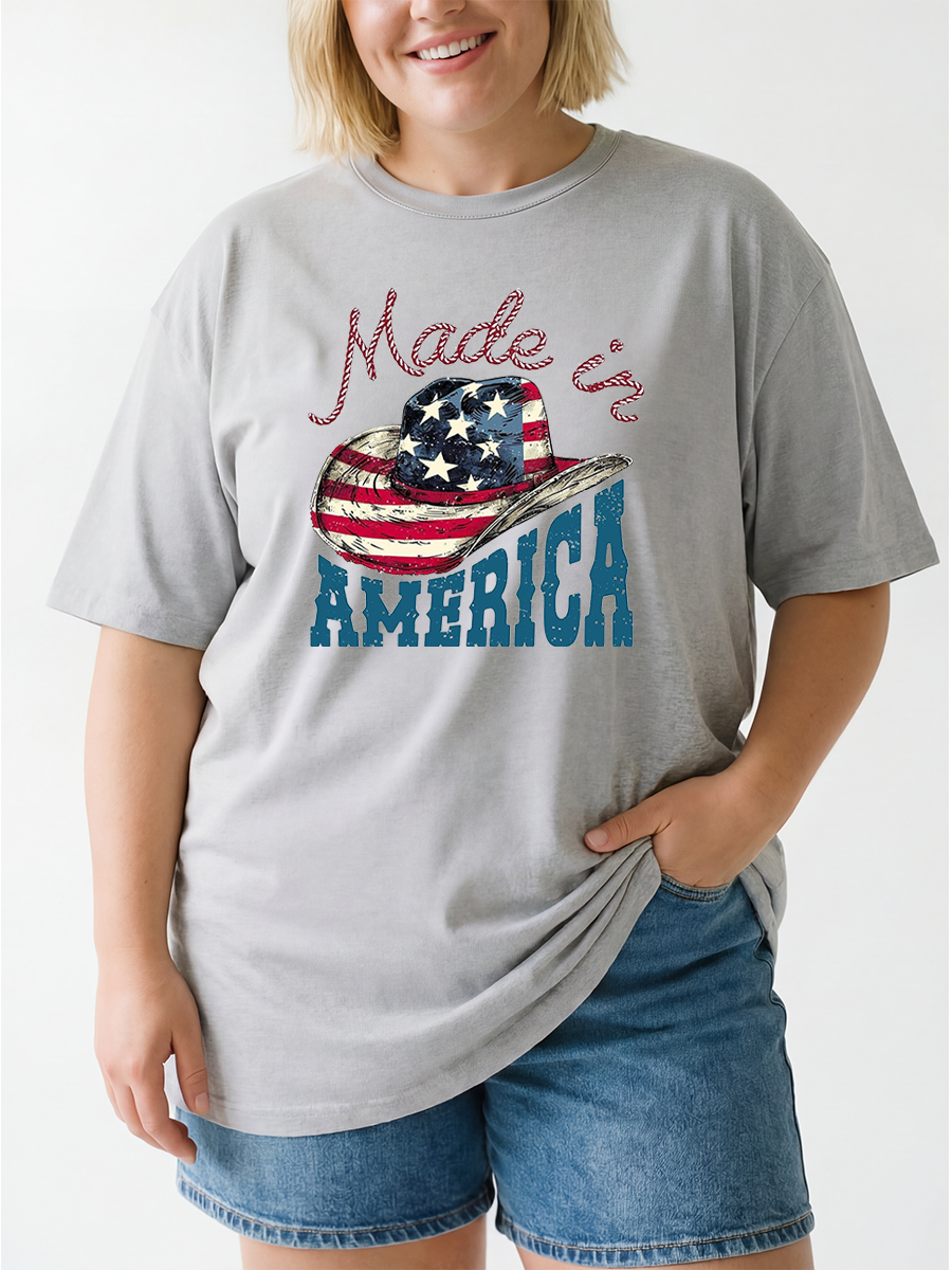 Vintage Made In America Oversize Graphic Tee