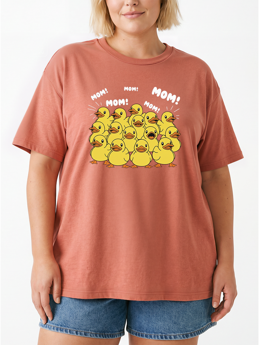 Vintage Seagulls Oversize Graphic Tee