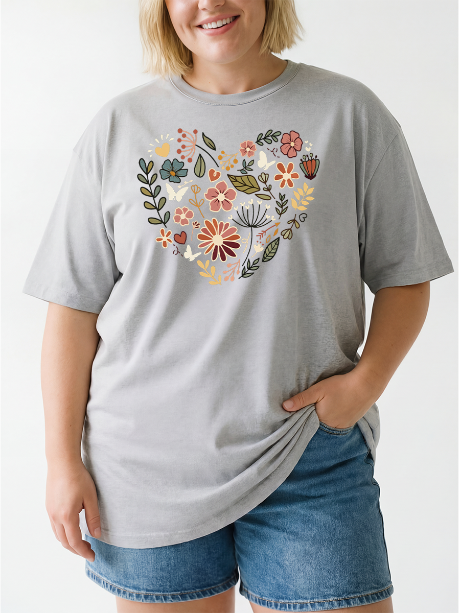 Vintage Plant Mama Oversize Graphic Tee