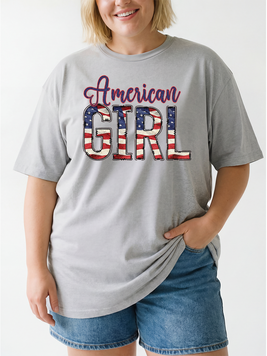 Vintage American Girl Oversize Graphic Tee
