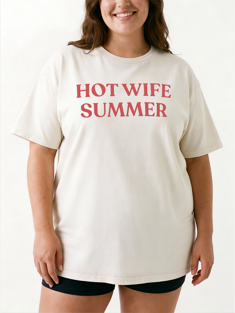 Vintage Hot Wife Summe Oversize Graphic Tee
