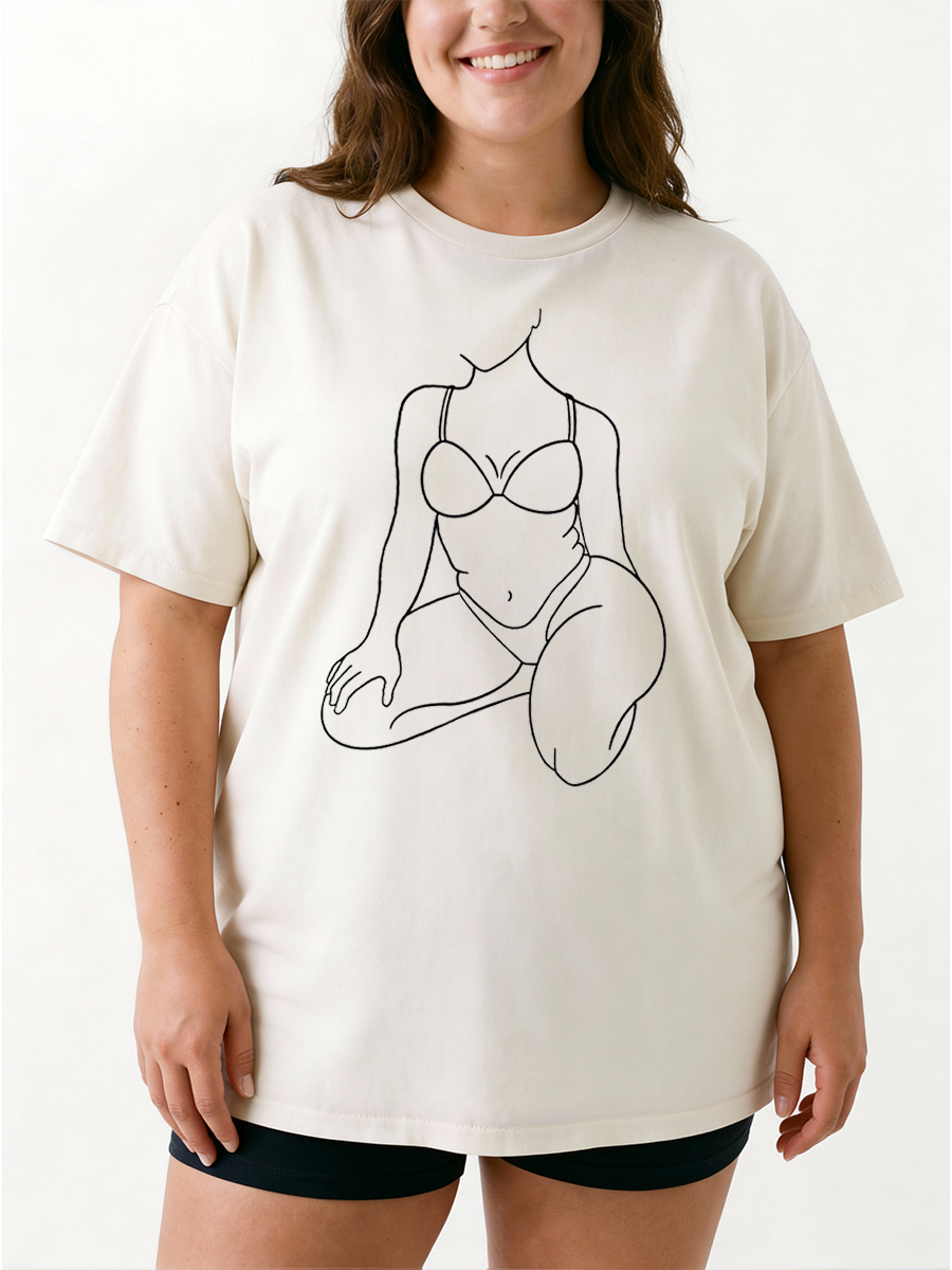 Vintage This Is Nature Oversize Graphic Tee