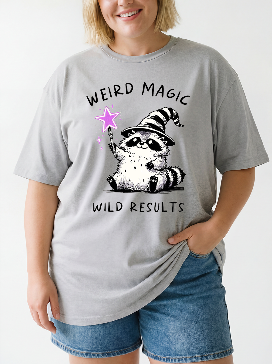 Vintage Weird Magic Wild Results Oversize Graphic Tee