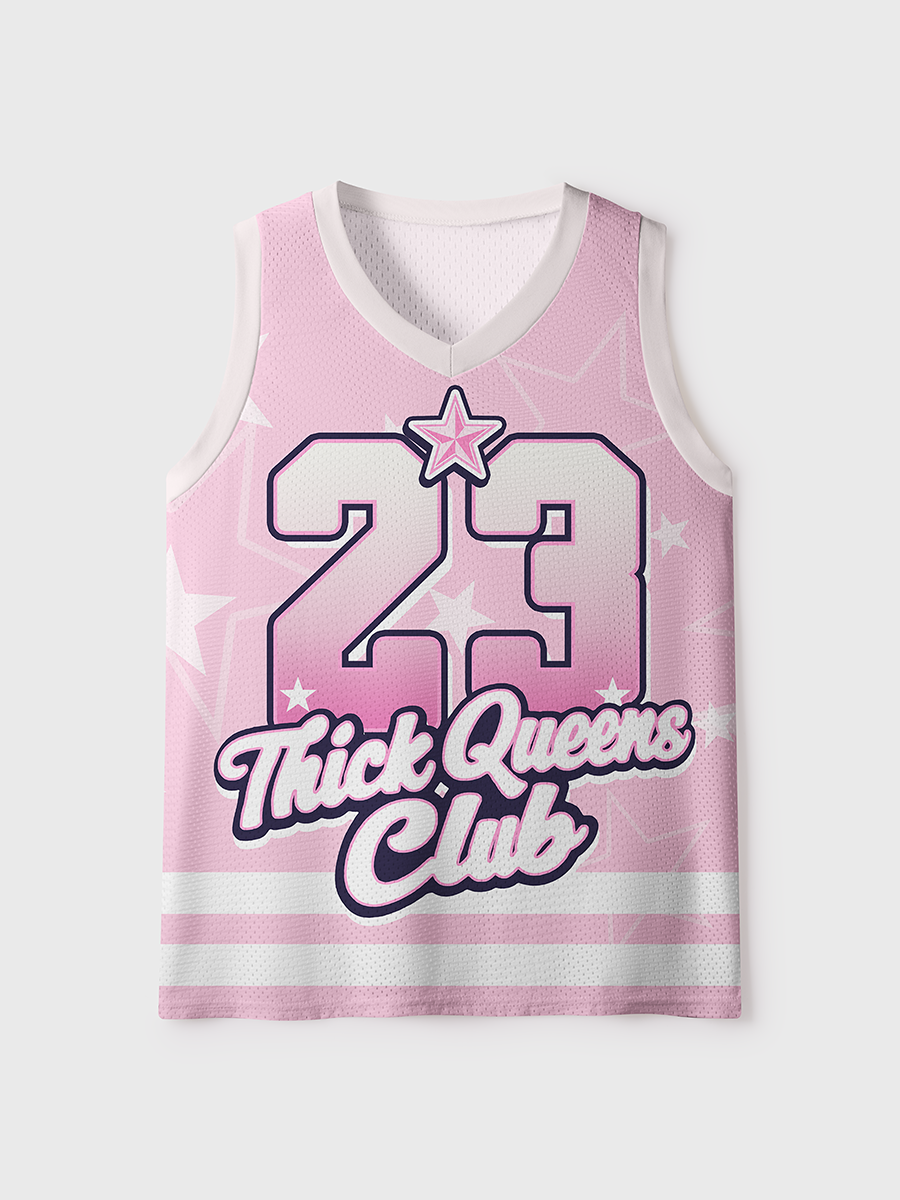 Thick Queens Club Mesh Jersey Tank Top