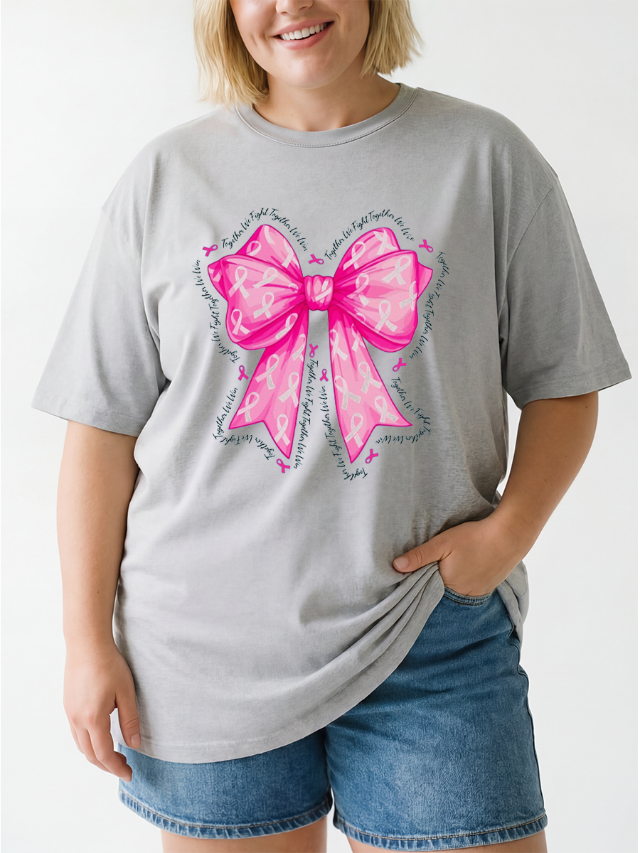 Vintage Together We Fight Oversize Graphic Tee