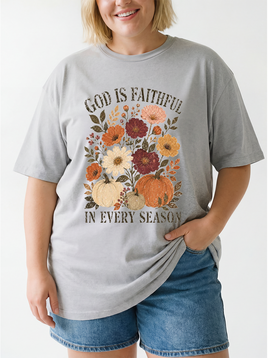 Vintage Is Faithful In Every Season Oversize Graphic Tee