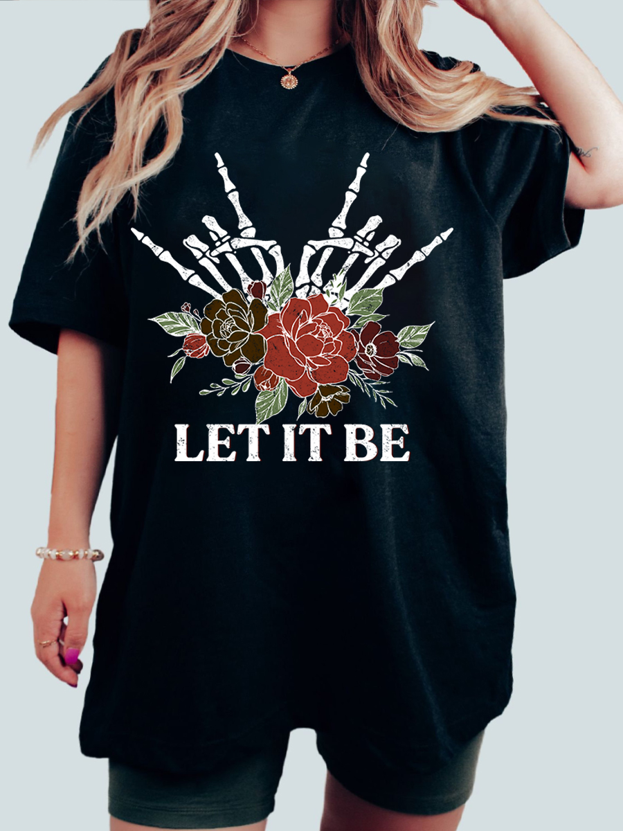 Vintage Let It Be Retro Rock Tee