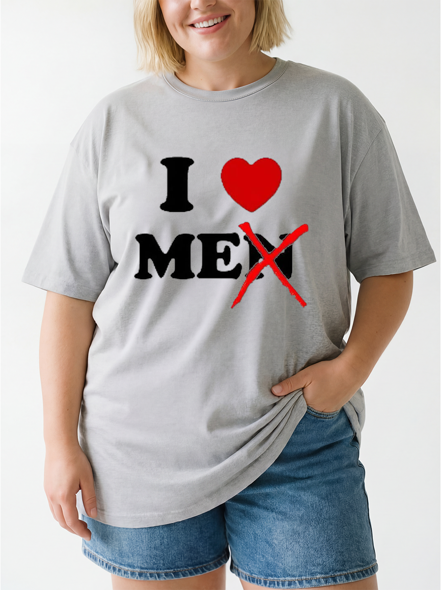 Vintage I Love Me Oversize Graphic Tee