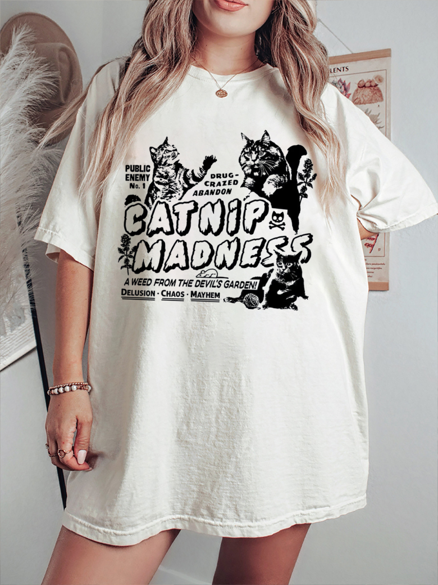 Vintage Funny Cat T-Shirt