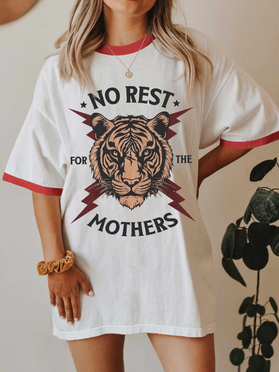 Vintage Vintage No Rest For The Mothers Ringer Tee