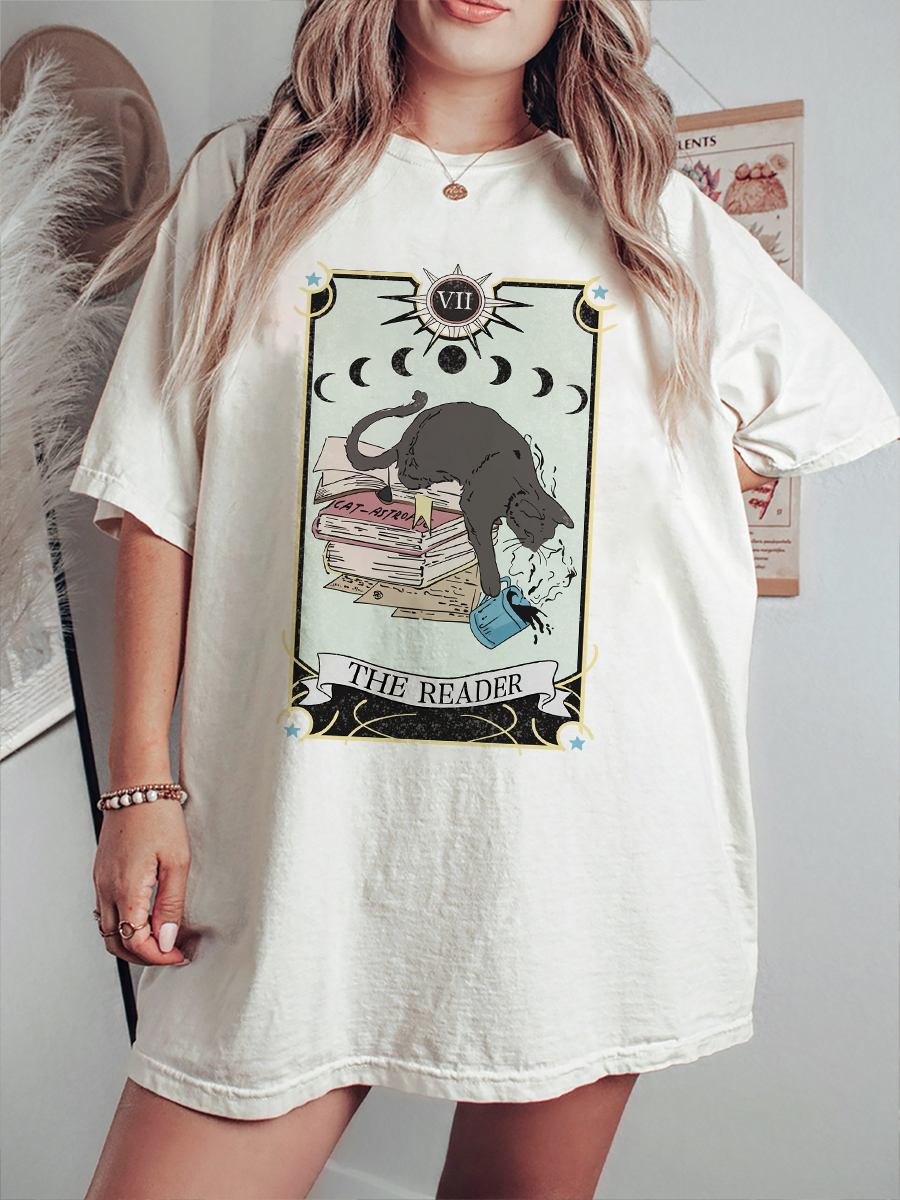 Vintage Cat Tarot Card T-Shirt